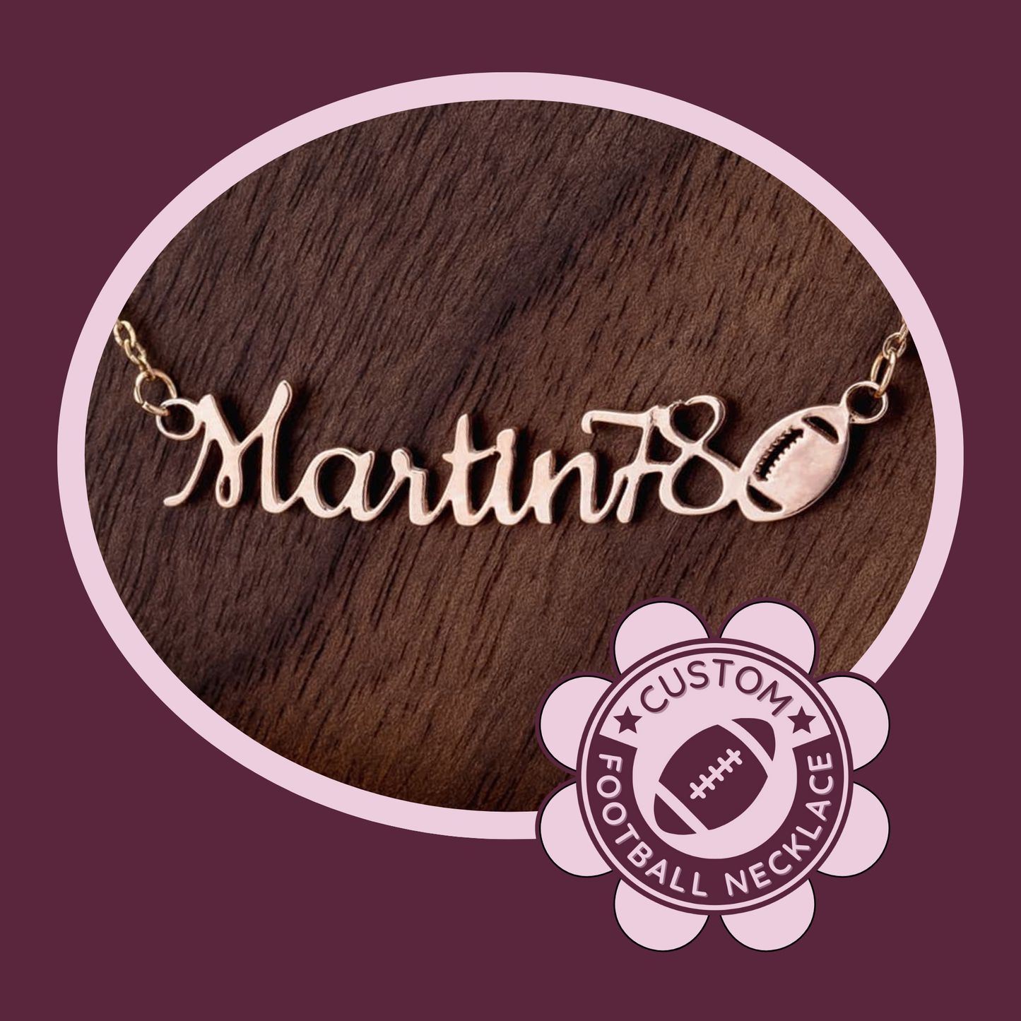 π Personalized Football Mom Necklace! Celebrate Moms and Players! β¨