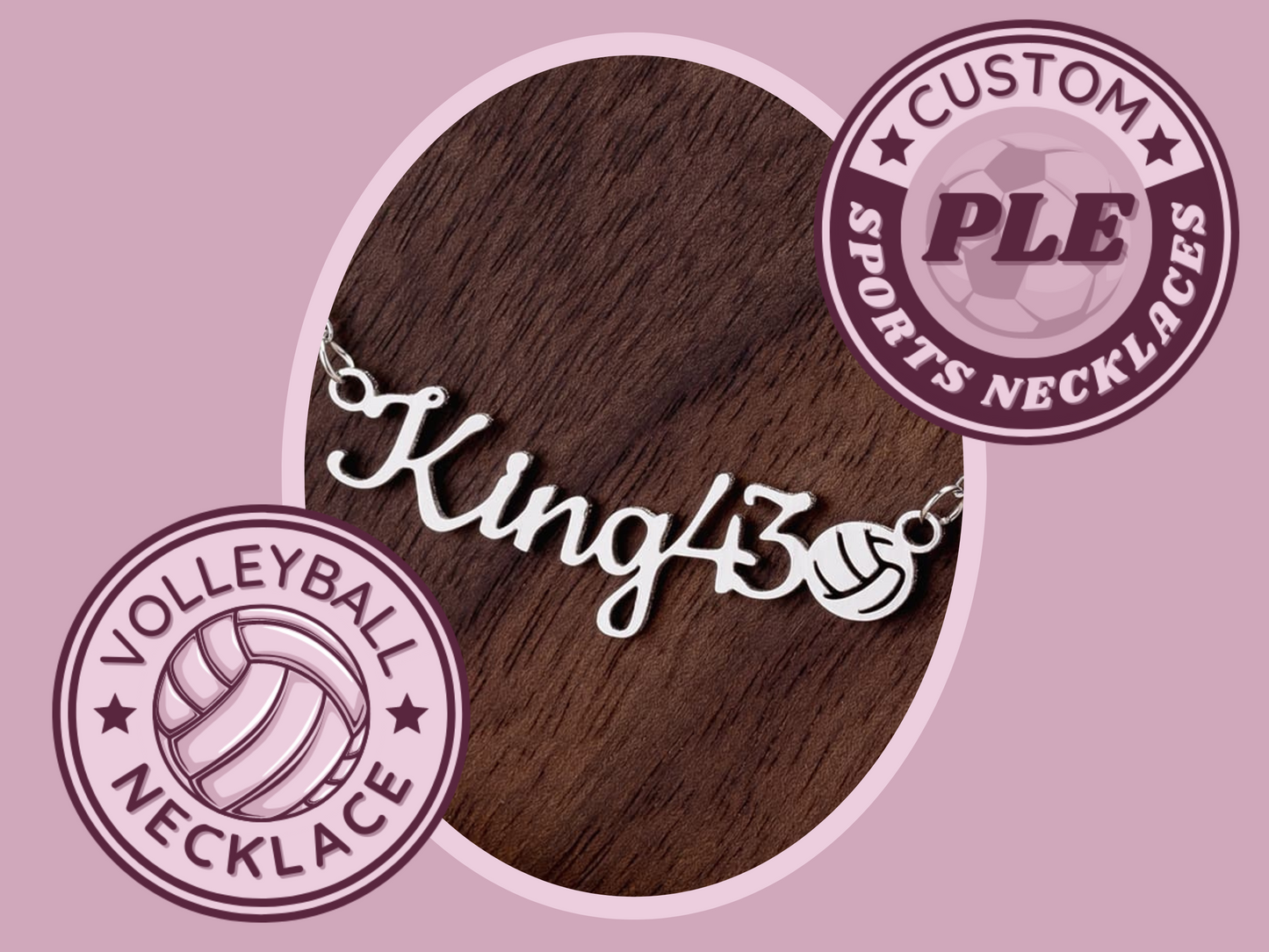 π Serve Up Style with a Personalized Girls Volleyball Necklace! π
