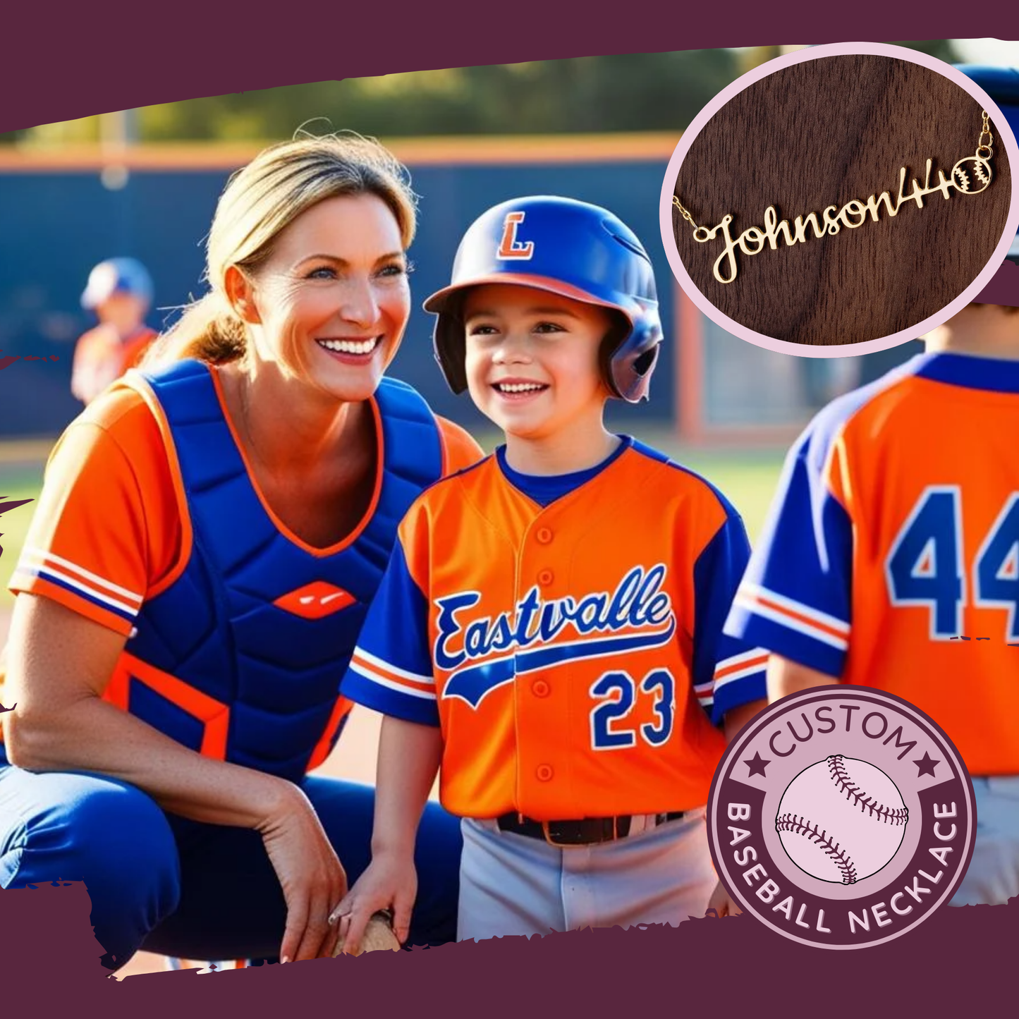 ⚾️ Personalized Baseball Necklace For Moms! Celebrate your Son ✨