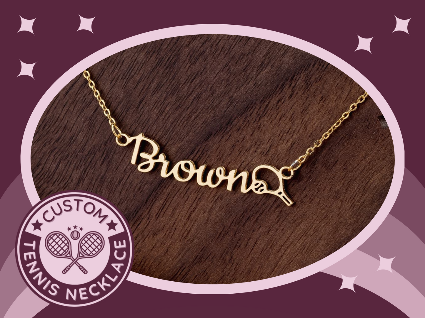 ๐พ Ace the Style Game with a Personalized Girls Tennis Necklace! ๐