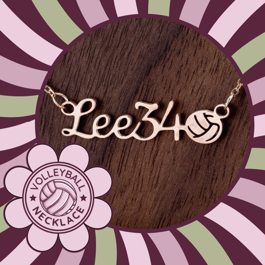 π Serve Up Style with a Personalized Girls Volleyball Necklace! π