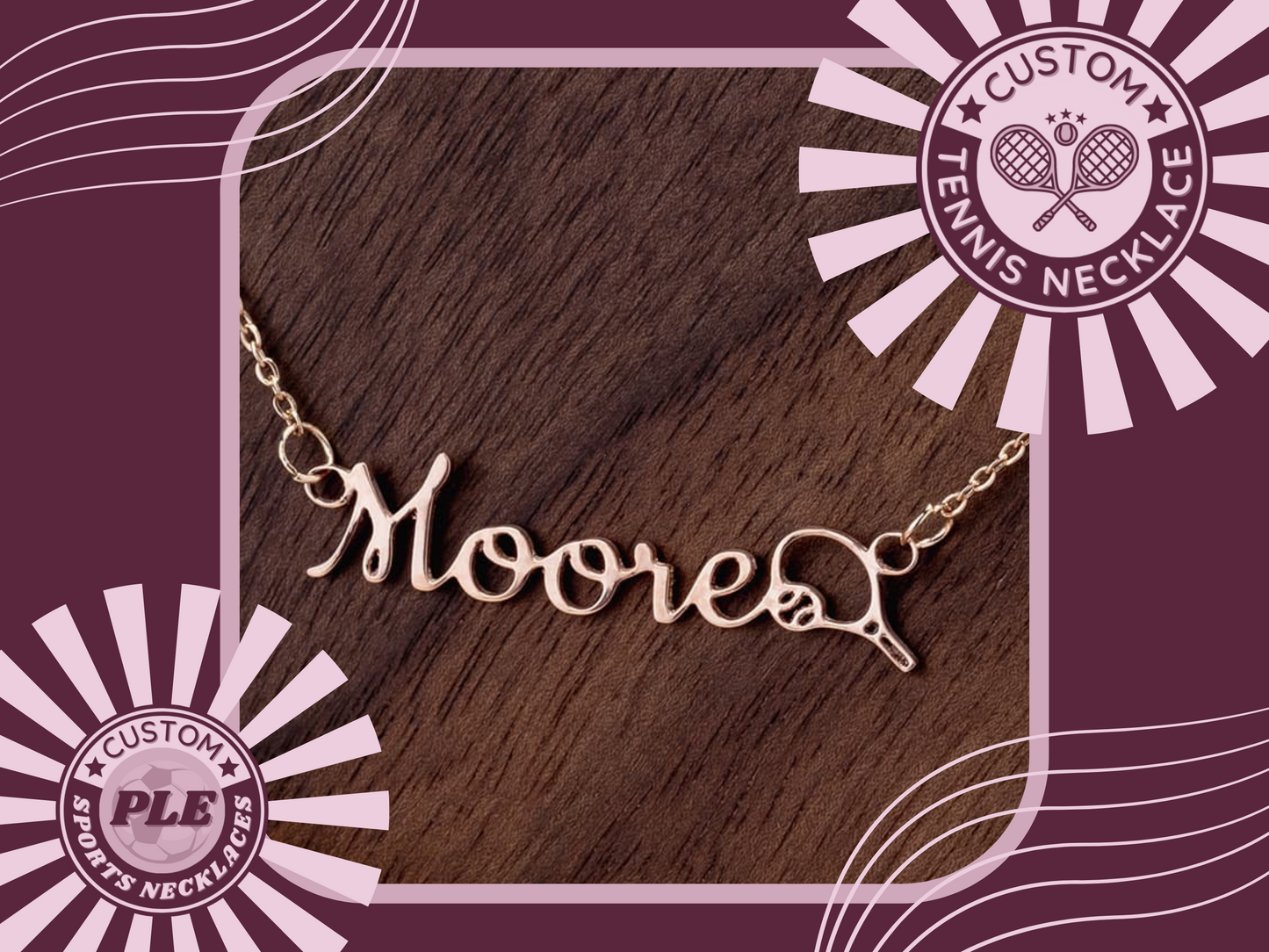 ๐พ Ace the Style Game with a Personalized Girls Tennis Necklace! ๐