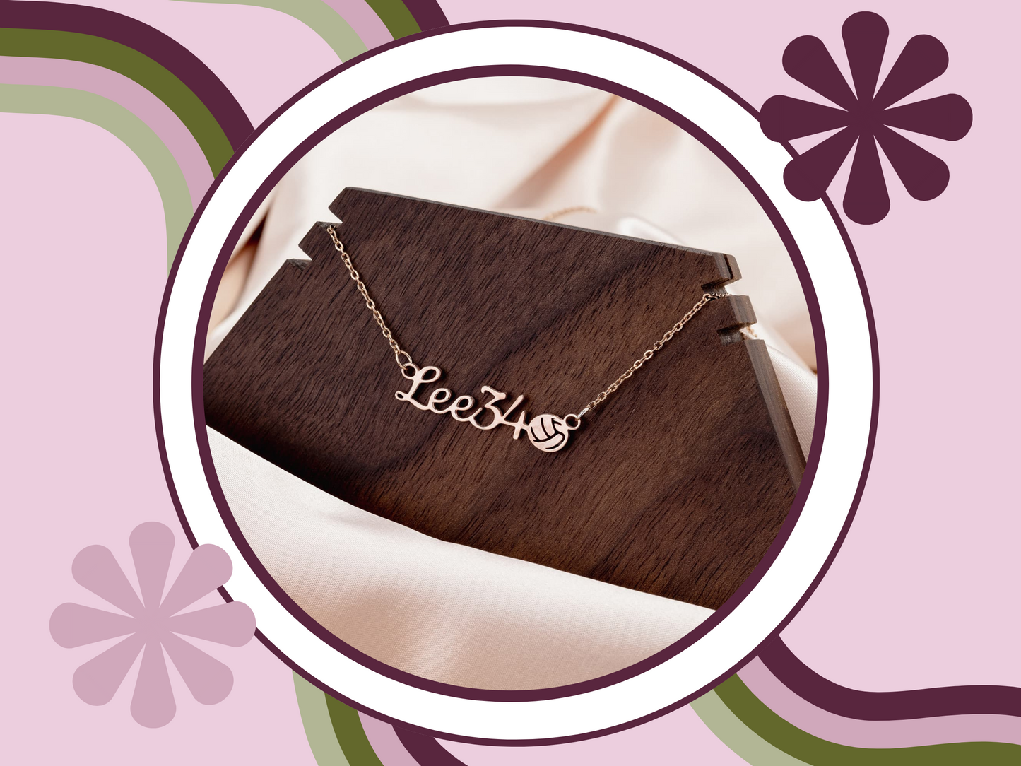 π Serve Up Style with a Personalized Girls Volleyball Necklace! π