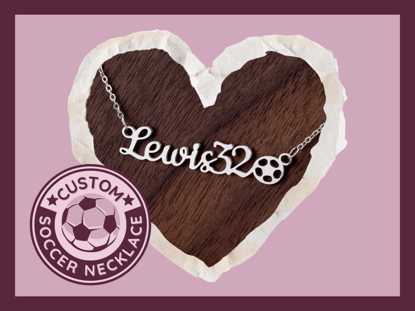 ⚽ Unleash Your Team Passion with a Personalized Girls Soccer Necklace! ⚡