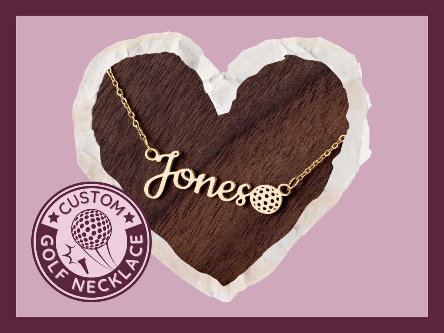 ā³ Swing into Style with a Personalized Girls Golf Necklace! šļøāāļø