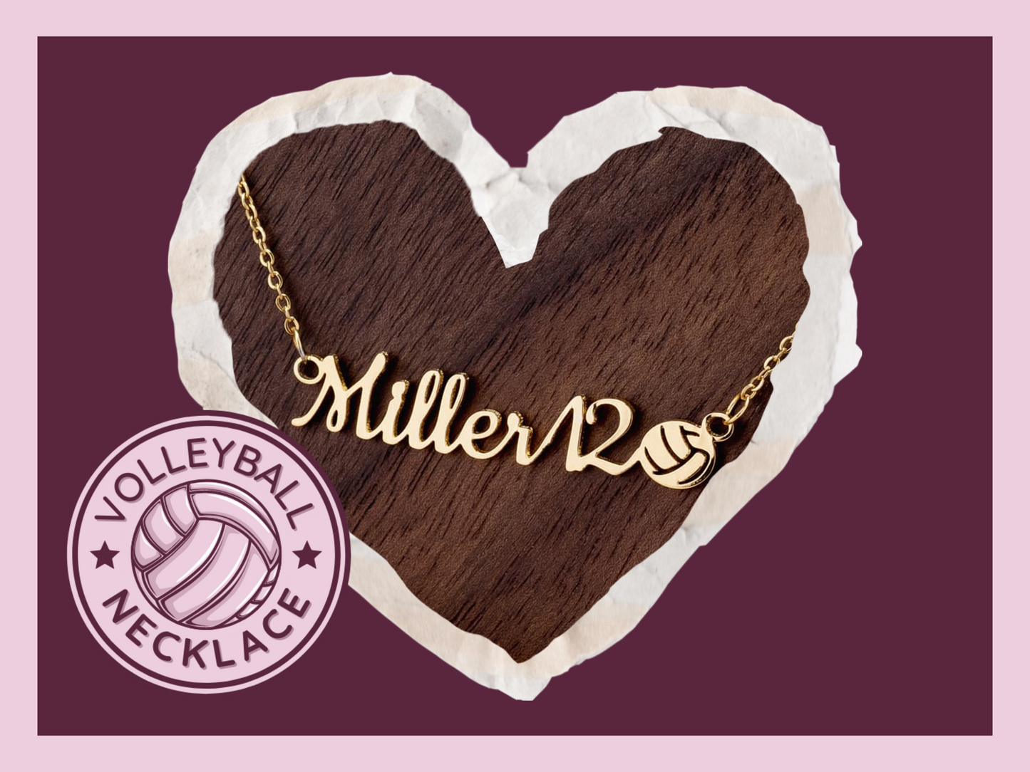 π Serve Up Style with a Personalized Girls Volleyball Necklace! π