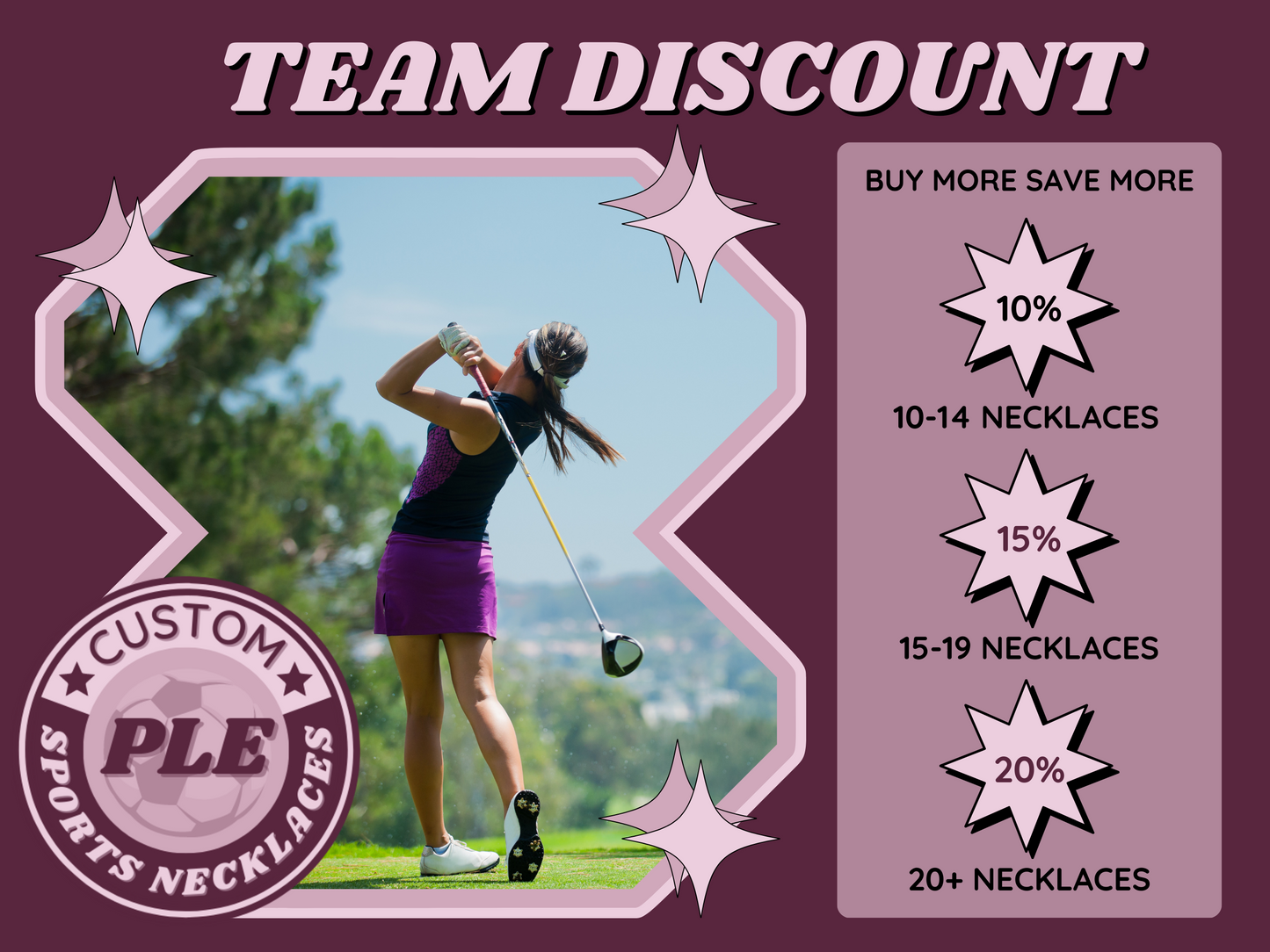 ā³ Swing into Style with a Personalized Girls Golf Necklace! šļøāāļø