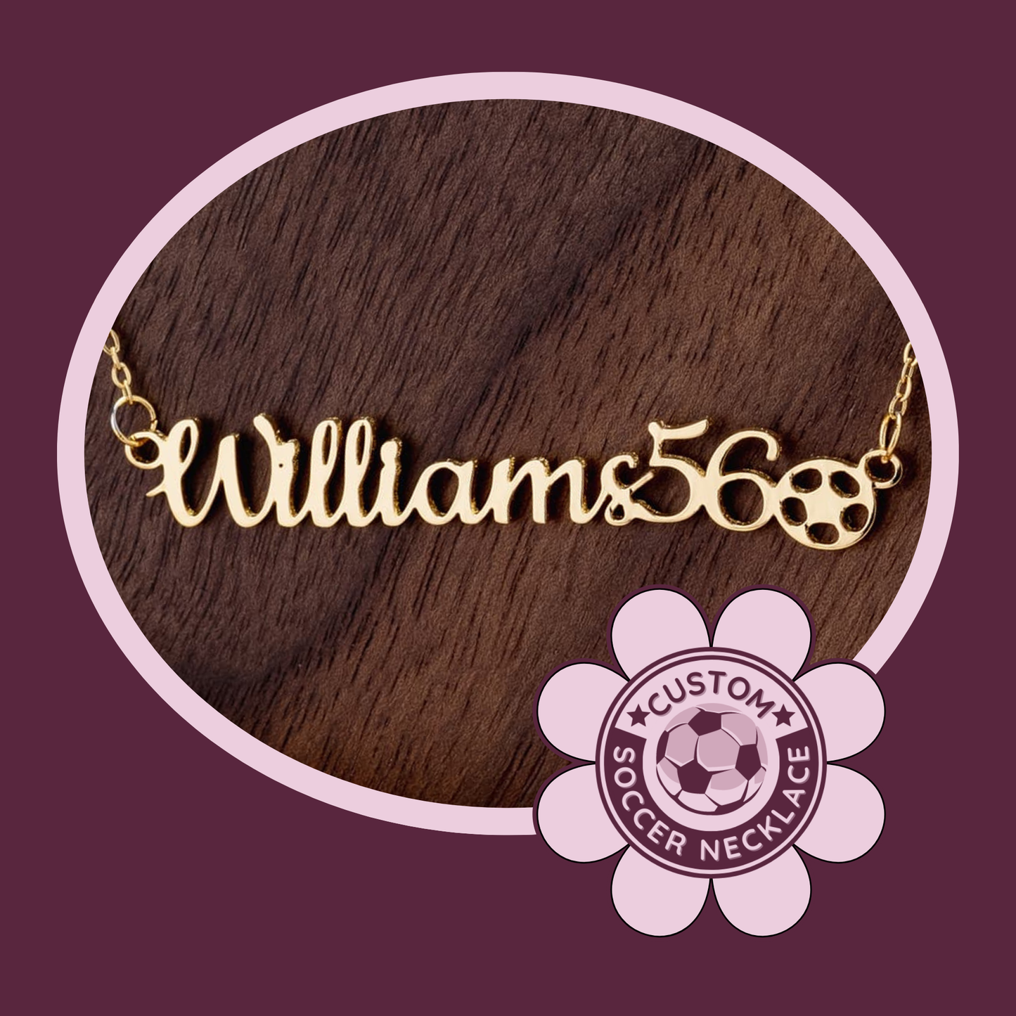 ⚽ Personalized Soccer Necklace! Celebrate Moms and Daughters! ✨
