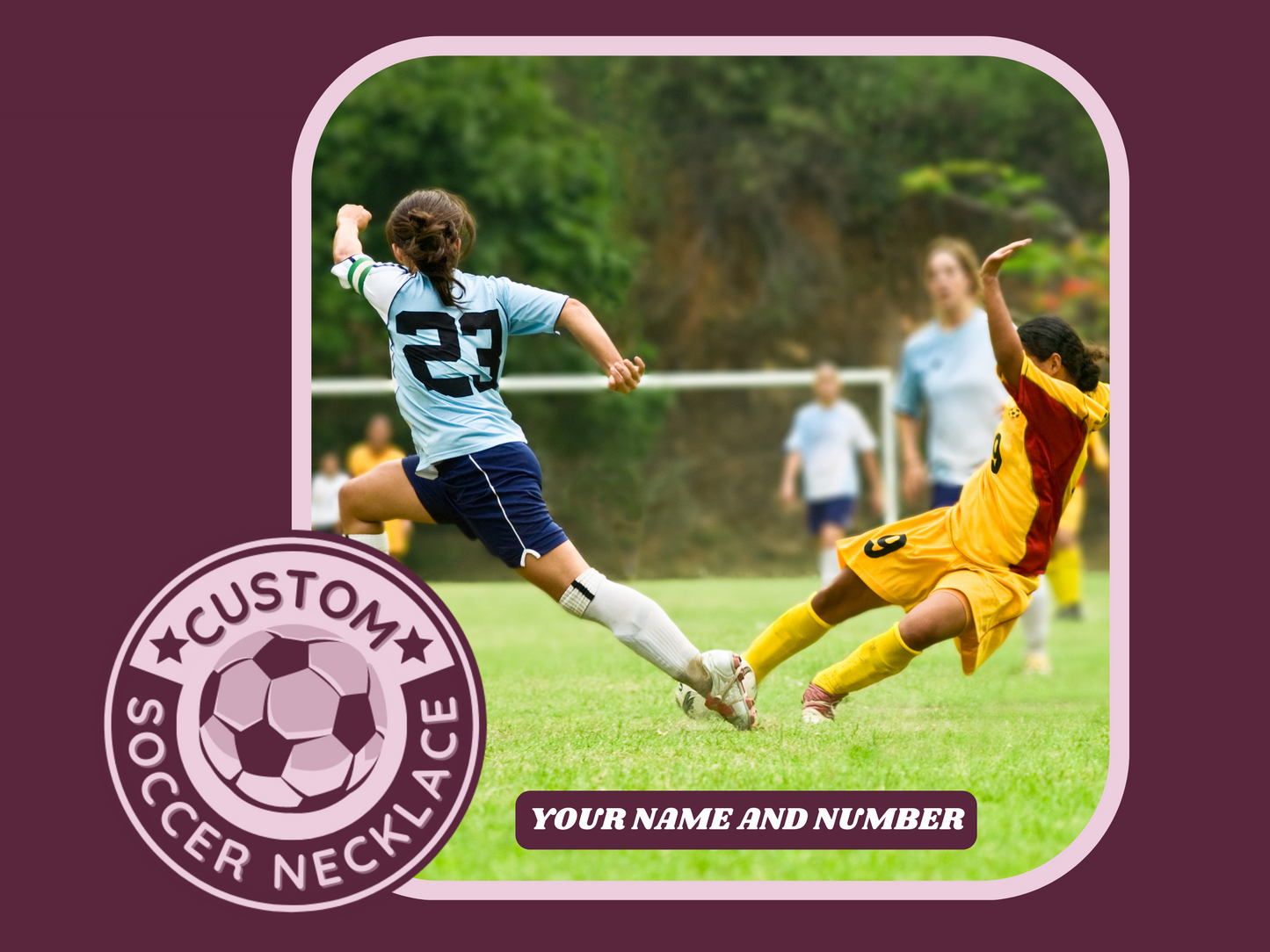 ⚽ Unleash Your Team Passion with a Personalized Girls Soccer Necklace! ⚡
