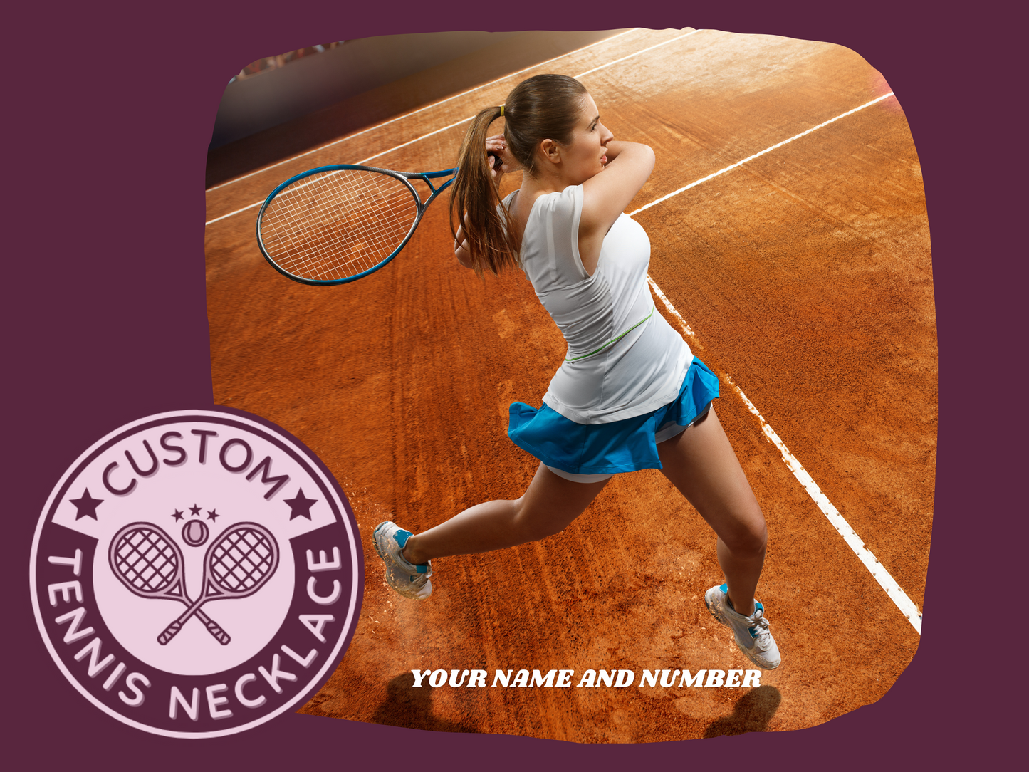 ๐พ Ace the Style Game with a Personalized Girls Tennis Necklace! ๐