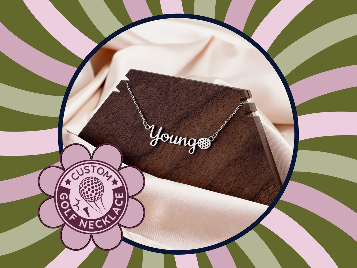 ⛳ Swing into Style with a Personalized Girls Golf Necklace! 🏌️‍♀️